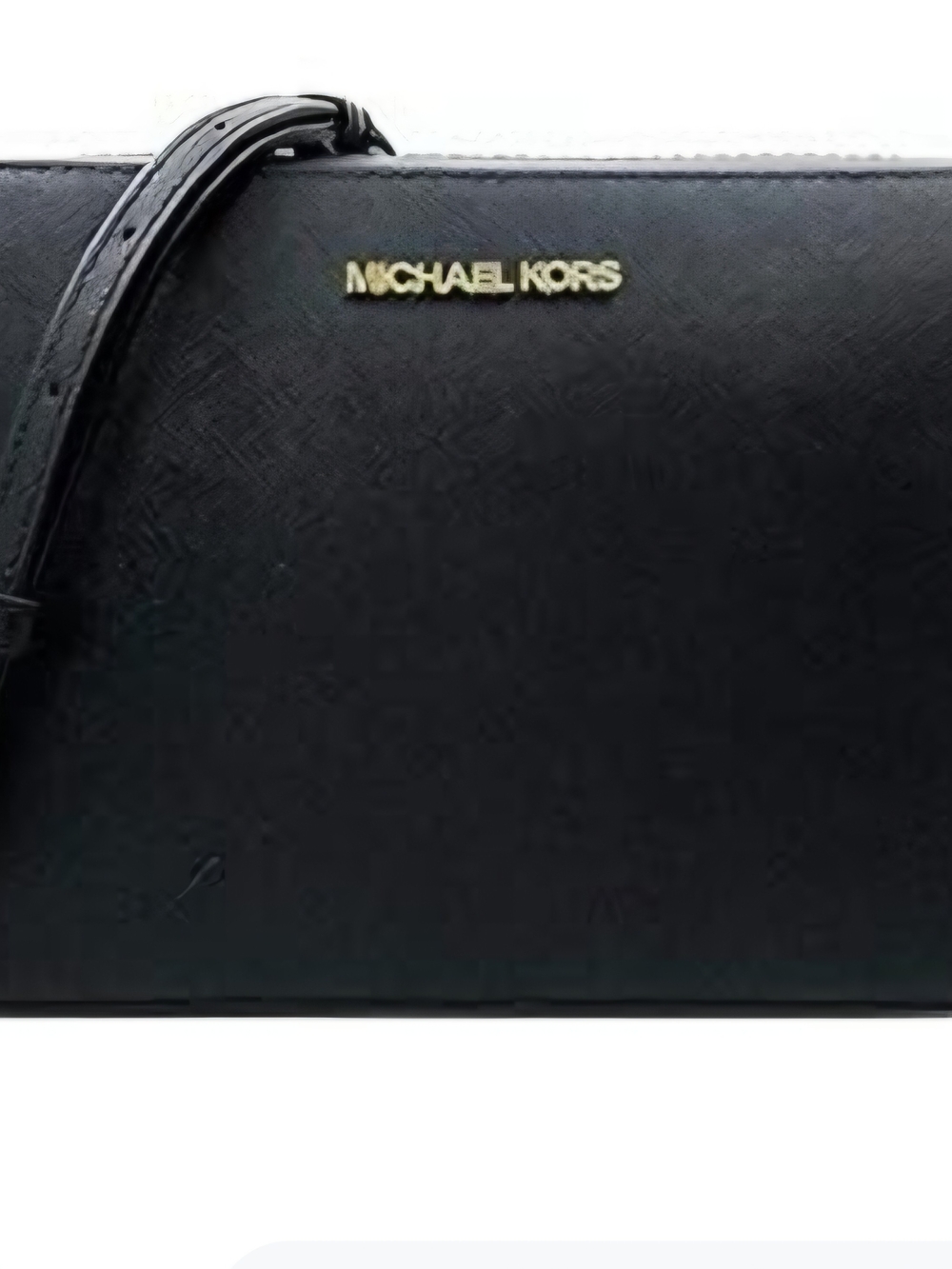 Michael Kors Black Jet Set Leather Crossbody Bag